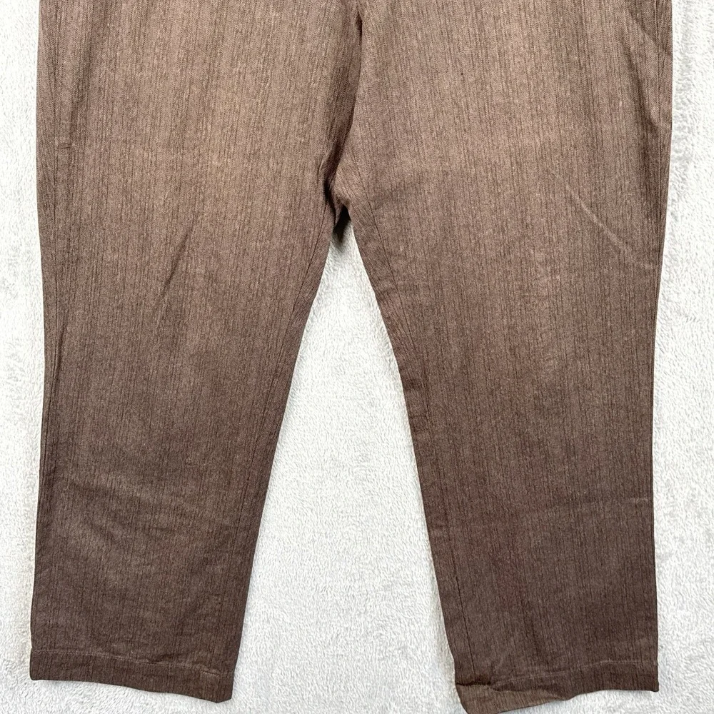Banana Republic Dawson Pants Mens 34x30 Brown Houndstooth Cotton Office